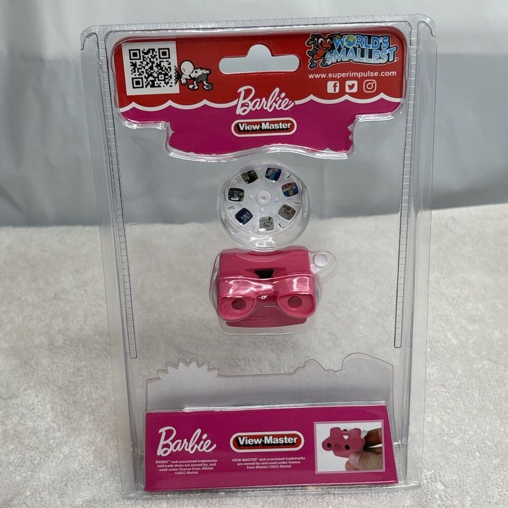 Worlds Smallest Barbie View-Master Mini Working Toy Super Impulse 5086 New - Picture 5 of 11